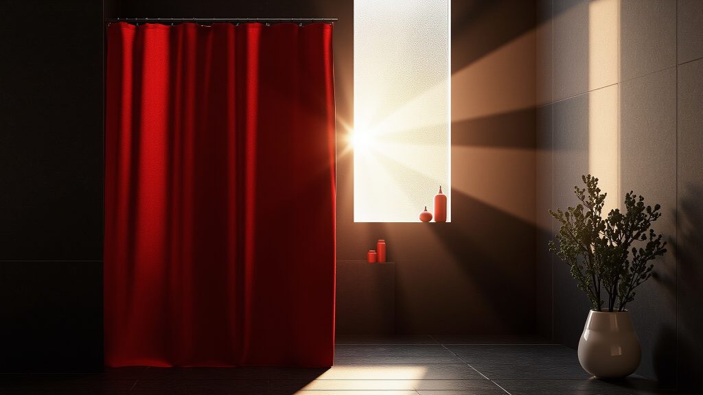 Red and Black Shower Curtain: Bold Decor Ideas for a Dramatic Bathroom