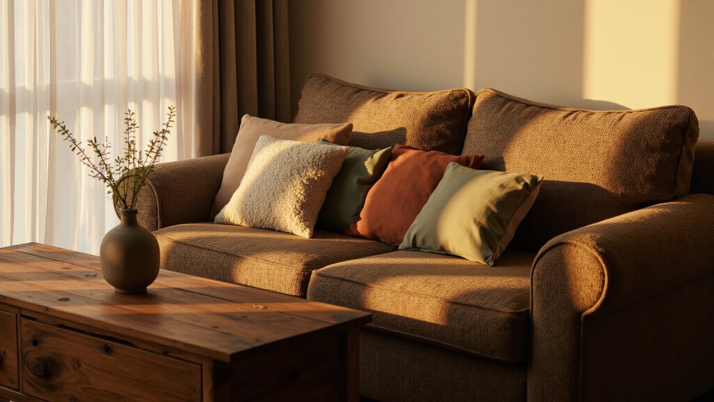 Throw Pillows for a Brown Sofa: 7 Color Combos That Don’t Look Outdated