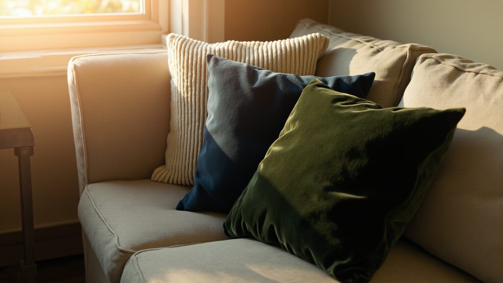 Cream vs Navy Blue vs Green Velvet: How to Choose Throw Pillow Colors That Match Your Couch