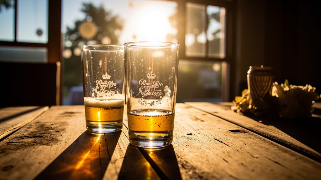 From Oahu to Ohio: How to Order Custom Engraved Beer Glasses for Your Wedding (Even With a Logo)