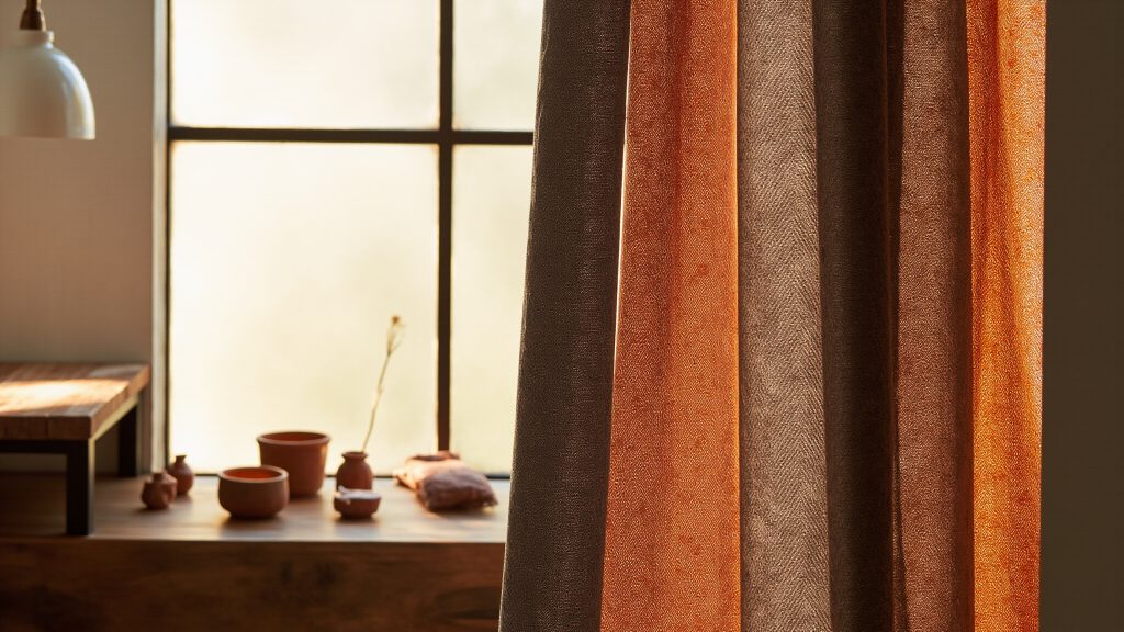 Gray and Burnt Orange Shower Curtain Combos: The 2026 Color Trend That Works in Any Bathroom Size