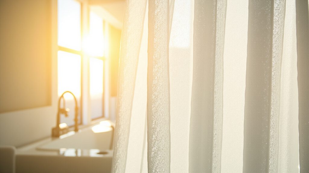 White Pique Shower Curtain: The Hotel-Style Upgrade That Hides Wrinkles and Water Spots